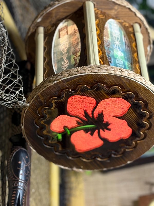 Hibiscus pendant